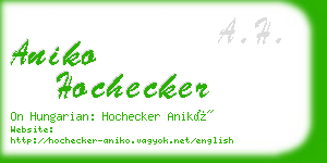 aniko hochecker business card